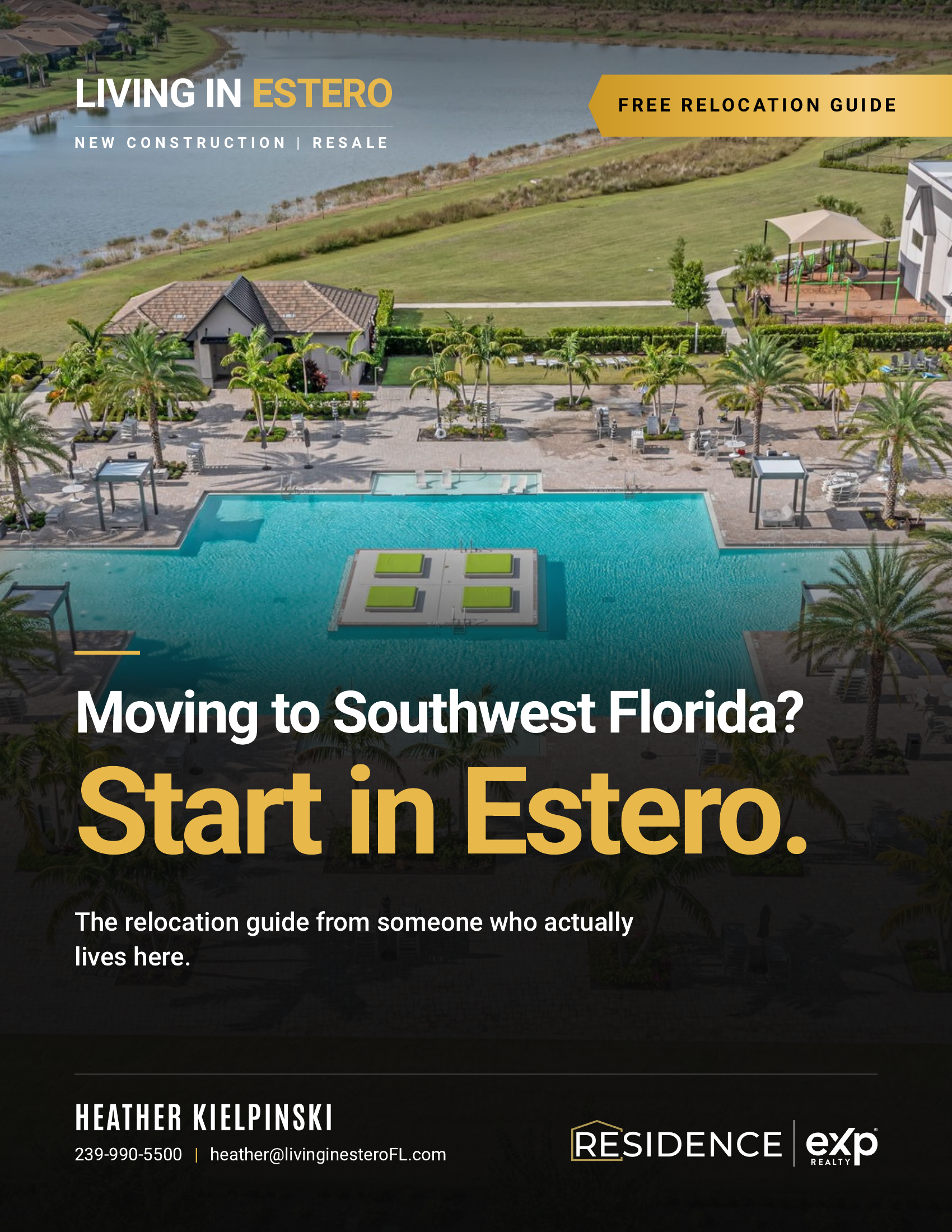 Moving to Southwest Florida? Start in Estero. Free relocation guide cover
